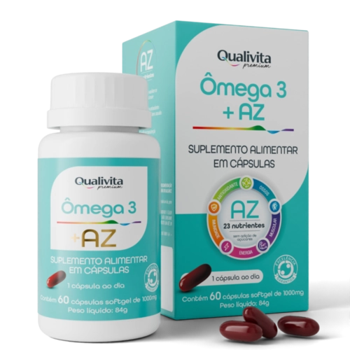 VITAMINA AZ OMEGA 3+ QUALIVITA 1000MG 60 CÁPSULAS
