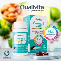 VITAMINA AZ OMEGA 3+ QUALIVITA 1000MG 60 CÁPSULAS