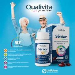 VITAMINA AZ SENIOR QUALIVITA 1000MG 60 CÁPSULAS