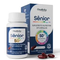 VITAMINA AZ SENIOR QUALIVITA 1000MG 60 CÁPSULAS