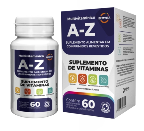 POLIVITAMINICO BEMVITA AZ 60 COMPRIMIDOS