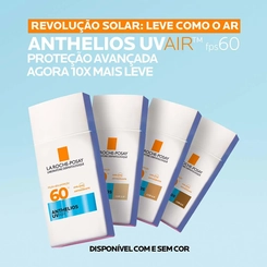 PROTETOR SOLAR FAVIAL LA ROCHE POSAY ANTHELIOS UVAIR SEM COR FPS60 45ML
