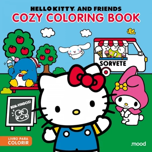 LIVRO CIRANDA MAGICA HELLO KITTY COZY COLORING BOOK