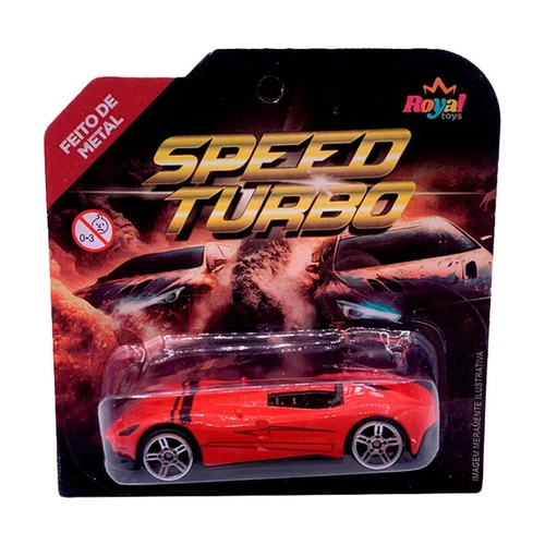 CARRINHO DE METAL ROYAL TOYS SPEED TURBO
