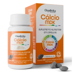 VITAMINA CALCIO MDK QUALIVITA 1200MG 60 CÁPSULAS