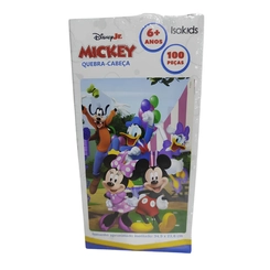 BRINQUEDO QUEBRA CABECA ISAKIDS MICKEY 100 PECAS