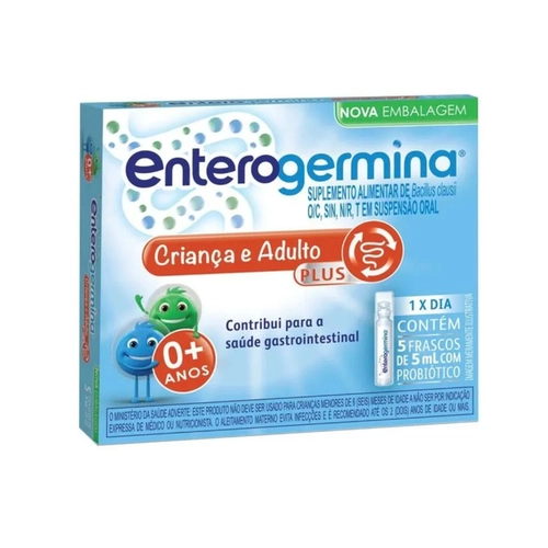 Probiótico Enterogermina Plus 5 Frascos 5ml
