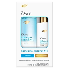 KIT DOVE HIDRATACAO HIALURON-VIT SHAMPOO 350ML+CONDICIONADOR 175 ML