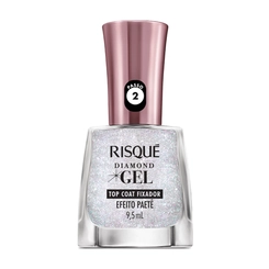 ESMALTE RISQUE EFEITO PAETE TOP COAT 9,5ML