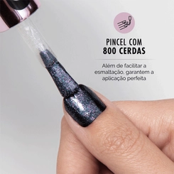 ESMALTE RISQUE EFEITO PAETE TOP COAT 9,5ML