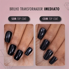 ESMALTE RISQUE EFEITO PAETE TOP COAT 9,5ML
