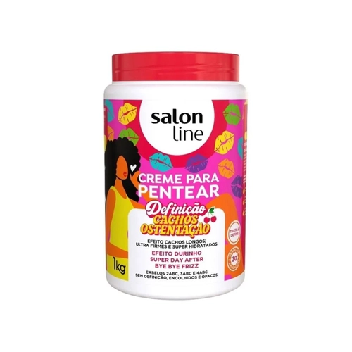 CREME DE PENTEAR SALON LINE DEFINICAO CACHOS OSTENTACAO 1KG