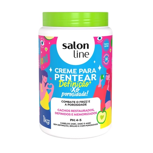 CREME DE PENTEAR SALON LINE DEFINIÇÃO XO POROSIDADE 1KG