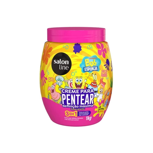 CREME DE PENTEAR SALON LINE KIDS BOB ESPONJA 1KG
