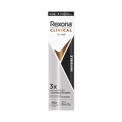 DESODORANTE REXONA AEROSOL CLINICAL INVISIBLE 96H 150ML