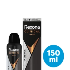 DESODORANTE REXONA AERO CLINICAL MEN INVISIBLE 150ML