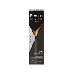 DESODORANTE REXONA AERO CLINICAL MEN INVISIBLE 150ML