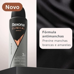 DESODORANTE REXONA AERO CLINICAL MEN INVISIBLE 150ML