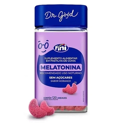 Melatonina Dr. Good Fini Morango 120 Gomas