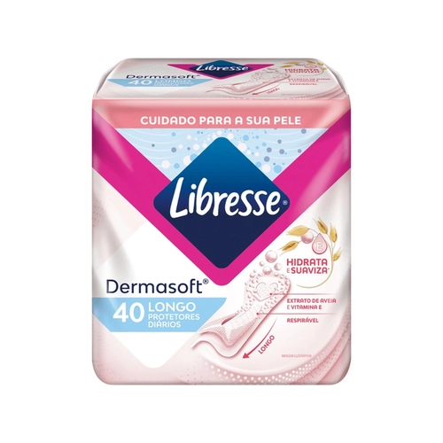 PROTETOR DIARIO LIBRESSE DERMASOFT LONGO COM 40 UNIDADES