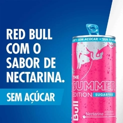 ENERGETICO RED BULL NECTARINA SUGAR FREE 250ML