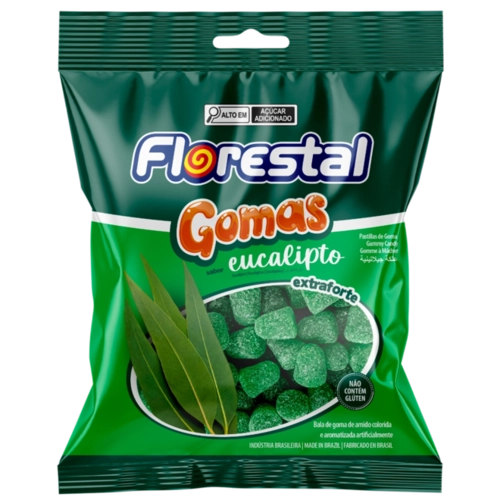 BALA DE GOMA FLORESTAL EUCALIPTO 60G