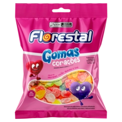 BALA DE GOMA FLORESTAL CORACAO 60G