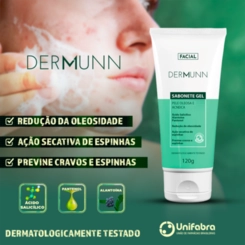 SABONETE GEL DERMUNN PELE ACNEICA 120G