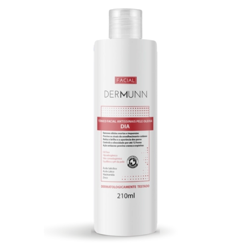 TONICO FACIAL DERMUNN DIA PELE OLEOSAS 210ML