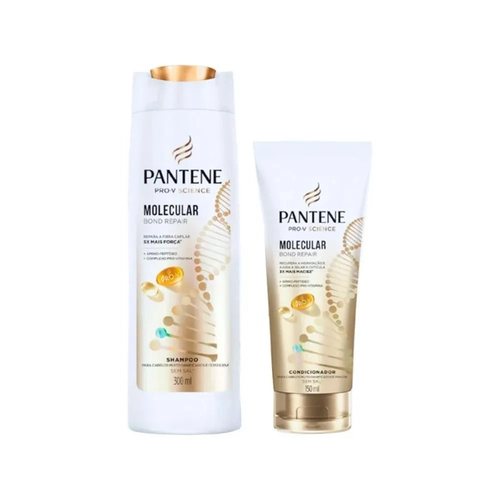 KIT PANTENE SHAMPOO 300ML + CONDICIONADOR 150ML MOLECULAR BOND REPAIR