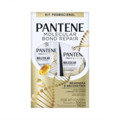 KIT PANTENE SHAMPOO 300ML + CONDICIONADOR 150ML MOLECULAR BOND REPAIR