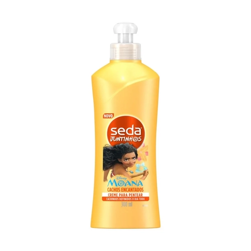 CREME PARA PENTEAR INFANTIL SEDA JUNTINHOS MOANA CACHOS ENCANTADOS COM 300ML