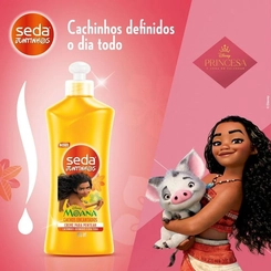CREME PARA PENTEAR INFANTIL SEDA JUNTINHOS MOANA CACHOS ENCANTADOS COM 300ML