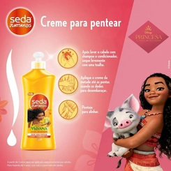 CREME PARA PENTEAR INFANTIL SEDA JUNTINHOS MOANA CACHOS ENCANTADOS COM 300ML