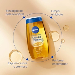 SABONETE LIQUIDO CORPORAL NIVEA ÓLEO DE BANHO 200ML
