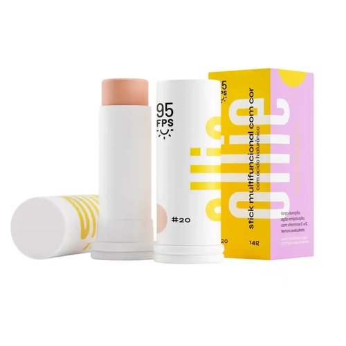 PROTETOR SOLAR OLLIE STICK MULTIFUNCIONAL COR 20 FPS95 14G