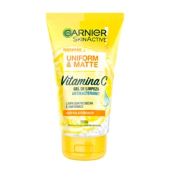 GEL DE LIMPEZA GARNIER UNIFORM&MATTE VITAMINA C 150GR