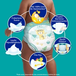 FRALDA PAMPERS CONFORTSEC SUPER XXG 56 UNIDADES