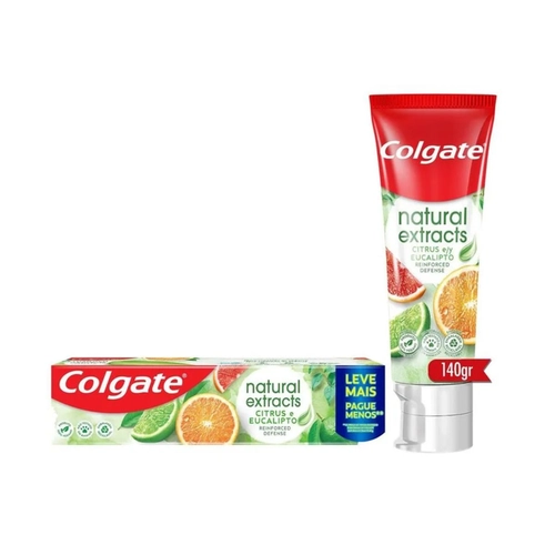 CREME DENTAL COLGATE NATURAL EXTRACTS CITRUS E EUCALIPTO 140G