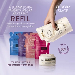 MASCARA REFIL EUDORA SIAGE LISO INTENSO 250G