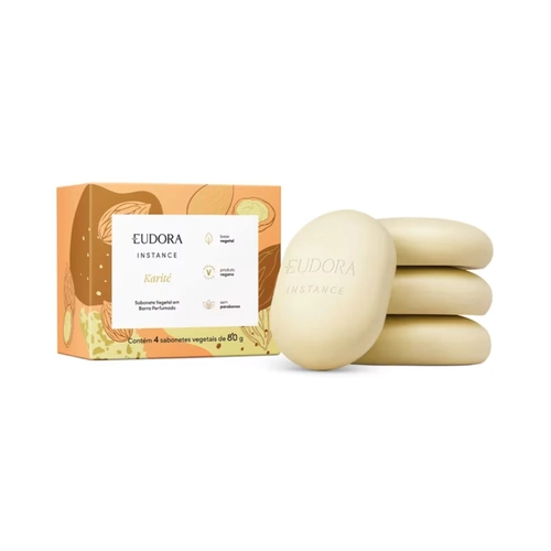 SABONETE EUDORA INSTANCE KARITE C/4 80G