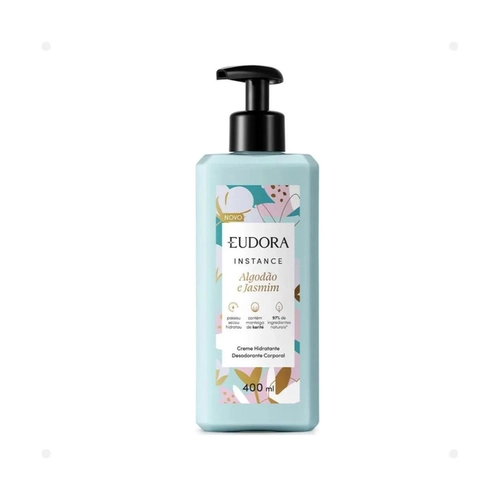 HIDRATANTE EUDORA INSTANCE ALGODAO E JASMIM 400ML