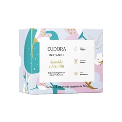 SABONETE EUDORA INSTANCE ALGODAO E JASMIN C/4 80G