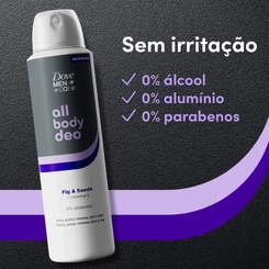 Desodorante Corporal Dove Men+Care All Body Deo Fig & Suede 150ml Aerossol