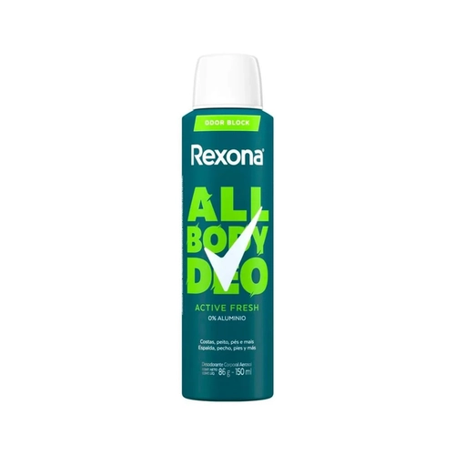 DESODORANTE CORPORAL REXONA ALL BODY DEO ACTIVE FRESH 150ML