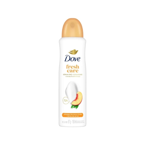 DESODORANTE DOVE AER FRESH CARE PESSEGO E LEITE DE ARROZ 72H 150ML