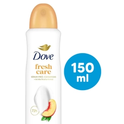 DESODORANTE DOVE AER FRESH CARE PESSEGO E LEITE DE ARROZ 72H 150ML