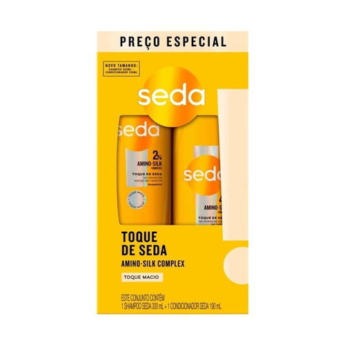 KIT SEDA TOQUE DE SEDA SHAMPOO 300ML+CONDICIONADOR 190ML