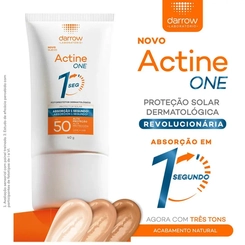 PROTETOR SOLAR DARROW ACTINE ONE COLORS FPS50 COR 1 40G