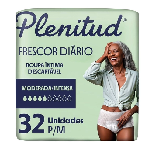 Roupa Intima Plenitud Frescor Diario P/M 32 unidades